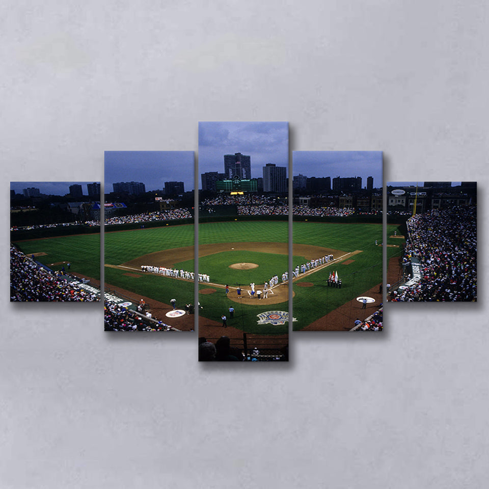 Wringley Field all Star, Stadium Canvas, Sport Art, Large Canvas, Multi Panels, Canvas Prints Wall Art Decor