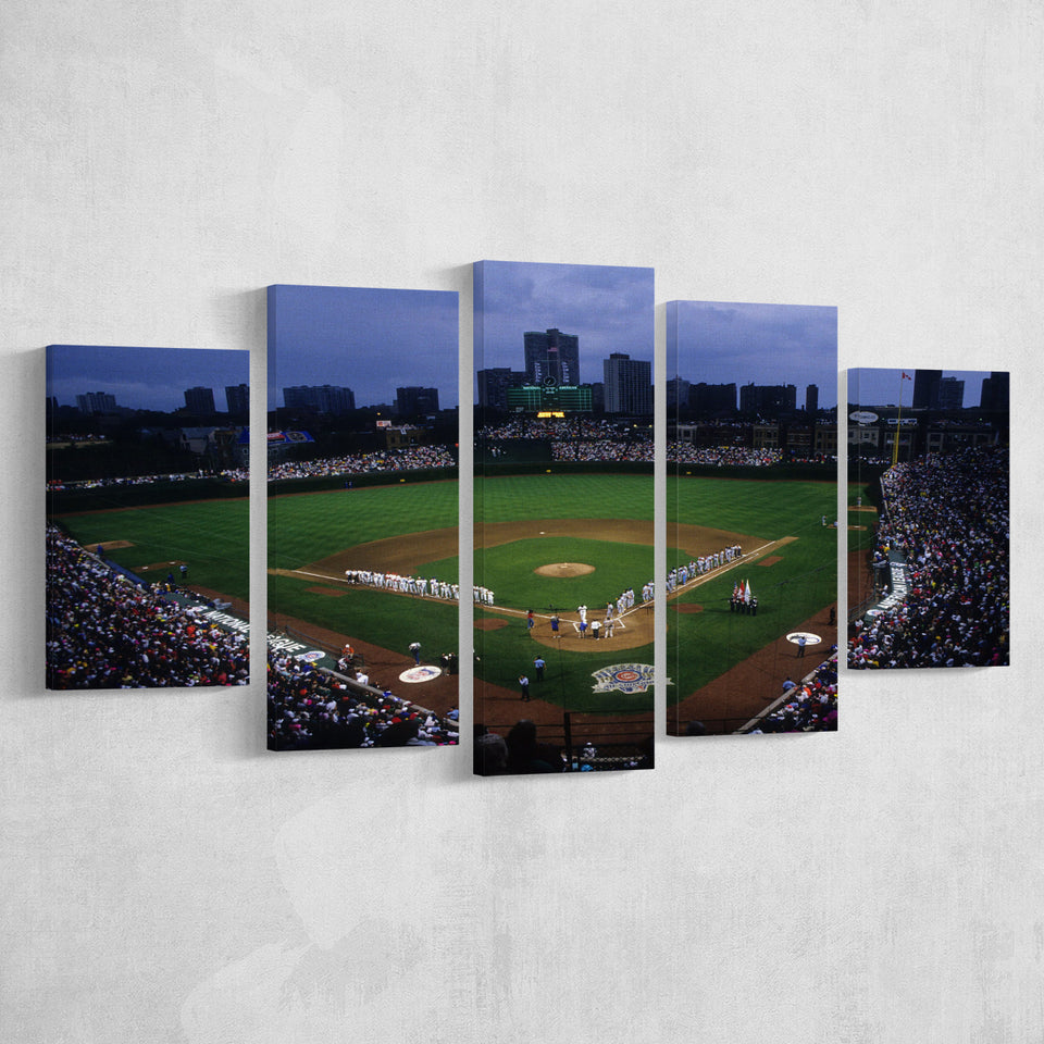 Wringley Field all Star, Stadium Canvas, Sport Art, Large Canvas, Multi Panels, Canvas Prints Wall Art Decor