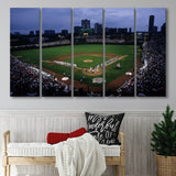 Wringley Field all Star, Stadium Canvas, Sport Art, Gift for him, Multi Panels B, Canvas Prints Wall Art Decor