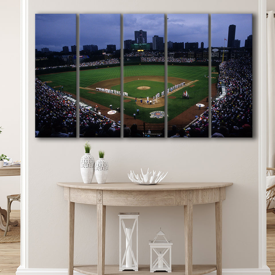 Wringley Field all Star, Stadium Canvas, Sport Art, Gift for him, Multi Panels B, Canvas Prints Wall Art Decor