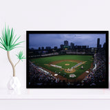 Wringley Field all Star, Stadium Canvas, Sport Art, Gift for him, Framed Art Prints Wall Art Decor, Framed Picture