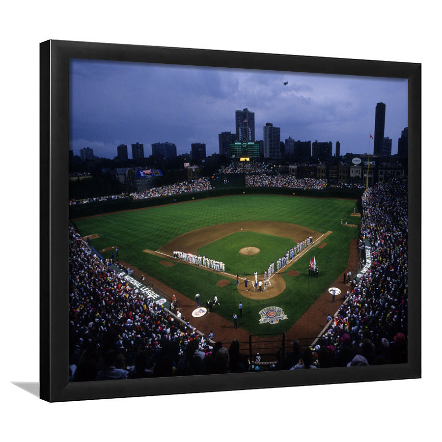 Wringley Field all Star, Stadium Canvas, Sport Art, Gift for him, Framed Art Prints Wall Art Decor, Framed Picture