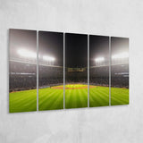 Wringley Field at Night, Stadium Canvas, Sport Art, Gift for him, Multi Panels B, Canvas Prints Wall Art Decor