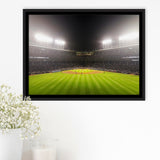Wringley Field at Night, Stadium Canvas, Sport Art, Gift for him, Framed Canvas Prints Wall Art Decor, Framed Picture