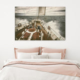 Yacht In The Ocean Canvas Wall Art - Canvas Prints, Painting Canvas, Prints for Sale, Canvas Art