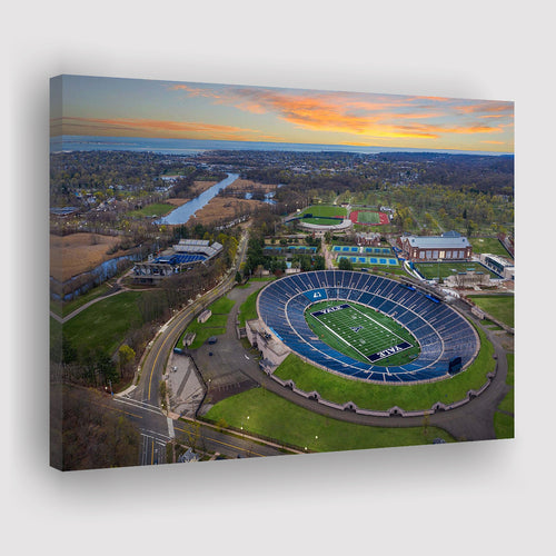 Yale Bulldogs Stadium Canvas Prints Yale Bowl Stadium Wall Art,Sport Stadium Art Prints, Fan Gift, Wall Decor