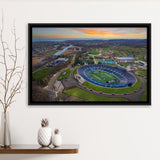 Yale Bulldogs Stadium Framed Canvas Prints Yale Bowl Stadium Wall Art,Sport Stadium Art Prints, Fan Gift