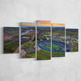 Yale Bulldogs Stadium Canvas Prints Yale Bowl Stadium Wall Art,Multi Panels,Sport Stadium Art Prints, Fan Gift