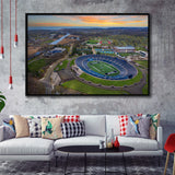 Yale Bulldogs Stadium Framed Canvas Prints Yale Bowl Stadium Wall Art,Sport Stadium Art Prints, Fan Gift