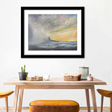 Yamato Emerges From Pacific Typhoon Wall Art Print - Framed Art, Framed Prints, Painting Print