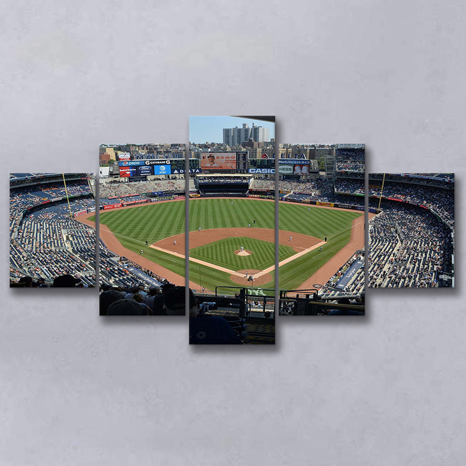 Yankee Stadium Baseball Stadium Canvas Prints Art,Multi Panels,Sport Stadium Art Prints, Fan Gift