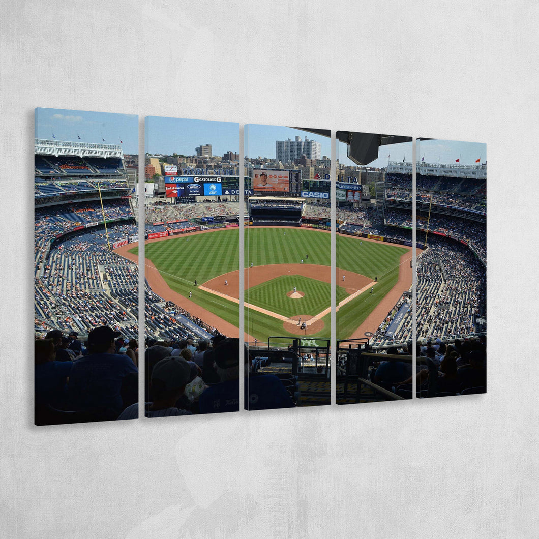 Yankee Stadium Baseball Stadium Canvas Prints Art,Multi Panels B,Sport Stadium Art Prints, Fan Gift