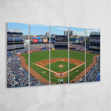 Yankee Stadium Baseball Stadium Canvas Prints New York,Multi Panels B,Sport Stadium Art Prints, Fan Gift