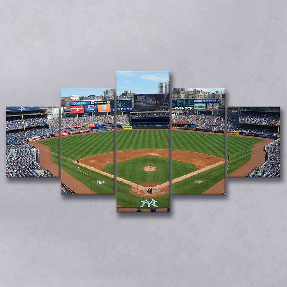Yankee Stadium Baseball Stadium Canvas Prints New York,Multi Panels,Sport Stadium Art Prints, Fan Gift
