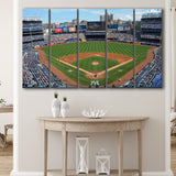 Yankee Stadium Baseball Stadium Canvas Prints New York,Multi Panels B,Sport Stadium Art Prints, Fan Gift