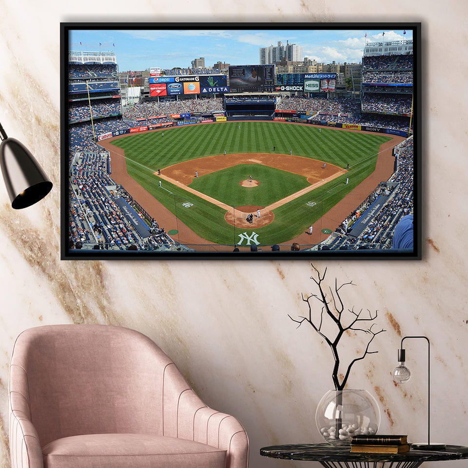 Yankee Stadium Baseball Stadium Framed Canvas Prints New York,Sport Stadium Art Prints, Fan Gift