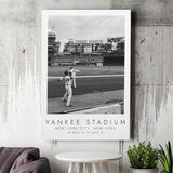 Yankee Stadium New YorkBaseball Lovers Black And White Canvas Prints Wall Art Home Decor