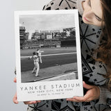 Yankee Stadium New YorkBaseball Lovers Black And White Canvas Prints Wall Art Home Decor