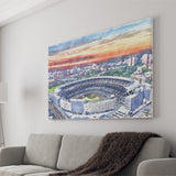 Yankee Stadium Watercolor An, Sport Art Prints Fan Gift, Canvas Prints Wall Art Decor
