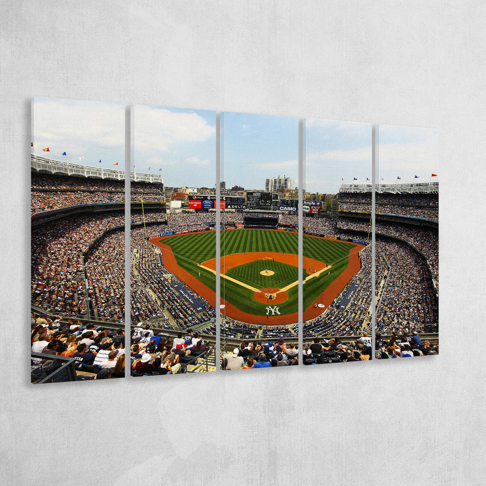 Yankee Stadium in New York, Stadium Canvas, Sport Art, Gift for him,100 Multi Panels B, Canvas Prints Wall Art Decor