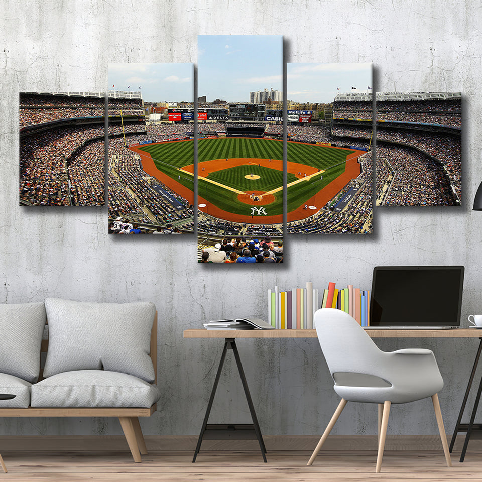 Yankee Stadium in New York, Stadium Canvas, Sport Art, Large Canvas,V1 Multi Panels, Canvas Prints Wall Art Decor