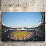 Yankee Stadium with the Helicopter, Stadium Canvas, Sport Art, Gift for him, Fan Gift, Canvas Prints Wall Art Decor