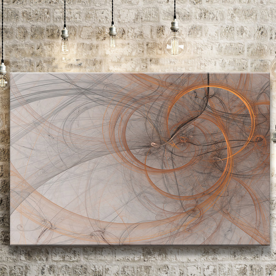 Yellow Circle Abstract Canvas Prints Wall Art - Canvas Painting, Painting Art, Prints for Sale, Wall Decor, Home Decor