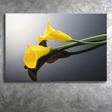 Yellow Isolated Lilies Canvas Prints Wall Art - Canvas Painting, Painting Art, Prints for Sale, Wall Decor, Home Decor