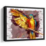 Yellow Macaw Framed Canvas Prints Wall Art Decor - Painting Canvas, Framed Picture, Home Decor