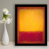 Yellow over Purple by Mark Rothko Framed Art Prints Wall Decor - Painting Prints, Home Decor, For Sale, Framed Picture