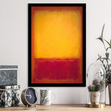 Yellow over Purple by Mark Rothko Framed Art Prints Wall Decor - Painting Prints, Home Decor, For Sale, Framed Picture