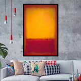 Yellow over Purple by Mark Rothko Framed Art Prints Wall Decor - Painting Prints, Home Decor, For Sale, Framed Picture