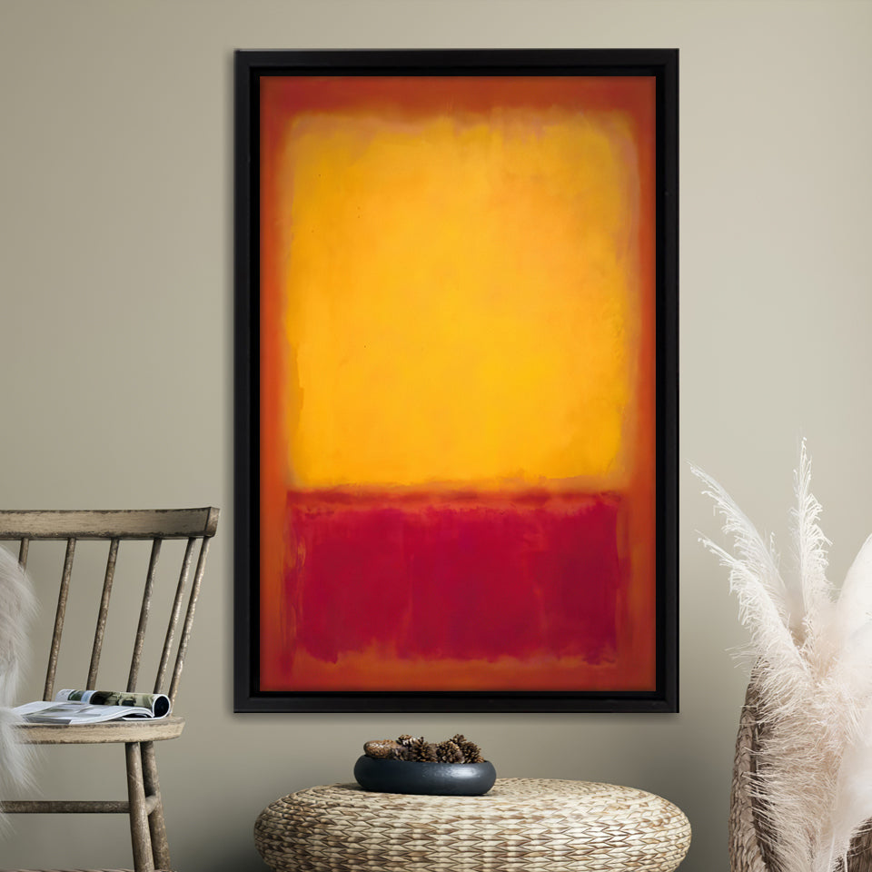 Yellow over Purple by Mark Rothko Framed Canvas Prints Wall Art