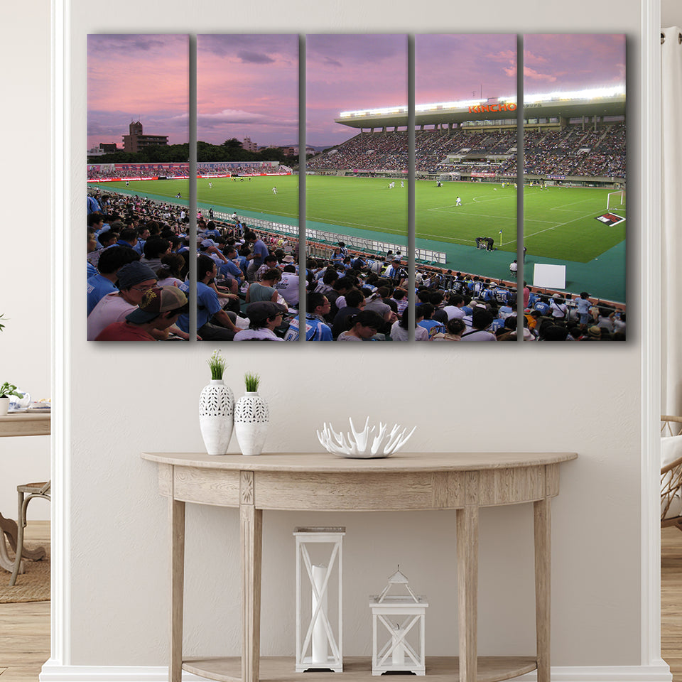 Yodoko Sakura Stadium, Stadium Canvas, Sport Art, Gift for him, Multi Panels B, Canvas Prints Wall Art Decor