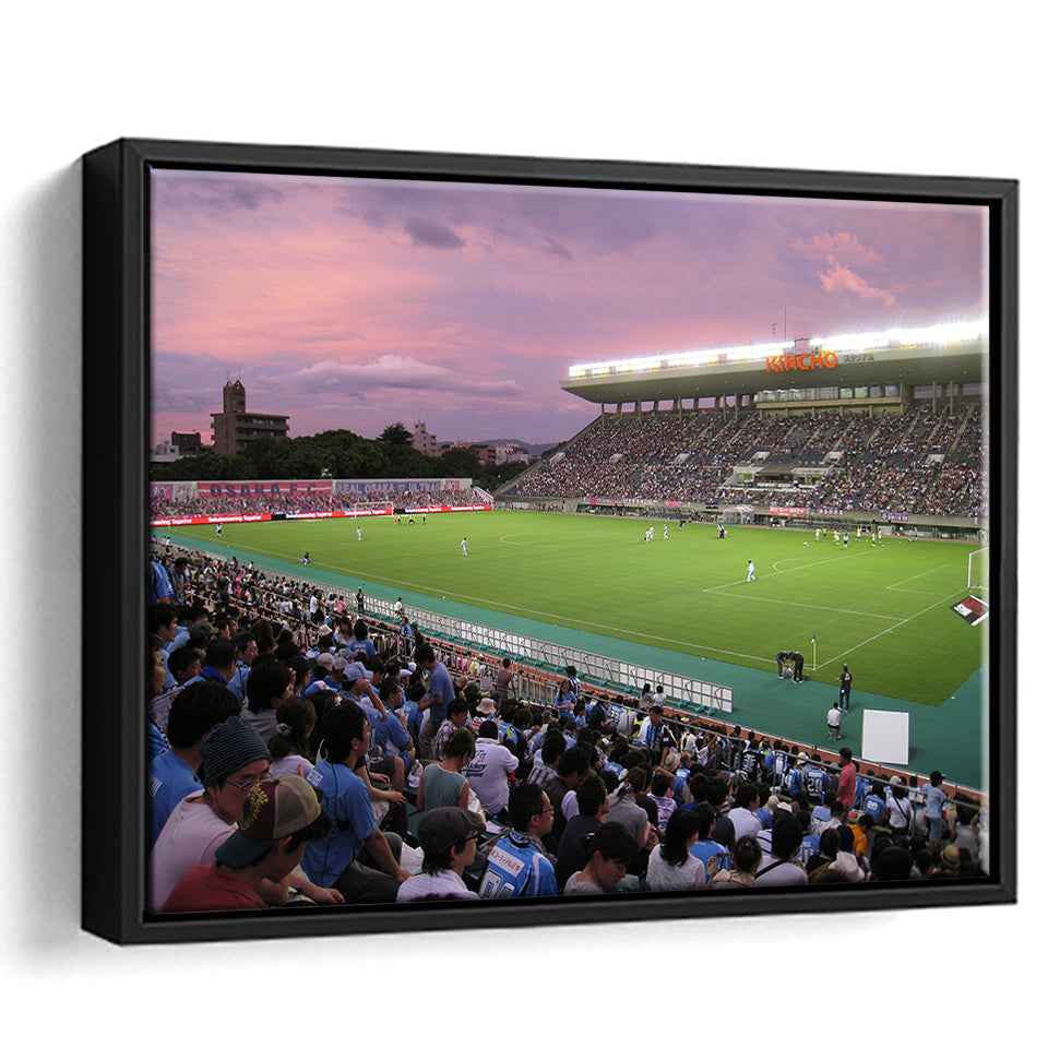 Yodoko Sakura Stadium, Stadium Canvas, Sport Art, Gift for him, Framed Canvas Prints Wall Art Decor, Framed Picture