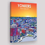 Yonkers NYC Art ,City Art Print, Large Canvas, Canvas Print Wall Art Home Decor