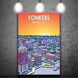 Yonkers NYC Art ,City Art Print, Large Canvas, Canvas Print Wall Art Home Decor
