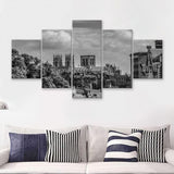York Minster Cathedral Church of Saint Peter England 5 Piece Canvas Prints Wall Art - Painting Prints, Wall Decor,Multi Panel