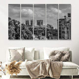 York Minster Cathedral Church of Saint Peter England 5 Piece Canvas Prints Wall Art - Painting Prints, Wall Decor,Multi Panels