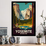 Yosemite National Park Retro Art Print, City Art Print, Framed Art Print Wall Art Home Decor, Framed Picture