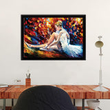 Young Ballerina Canvas Wall Art - Canvas Print, Framed Canvas, Painting Canvas