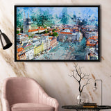 Zagreb Framed Canvas Prints Wall Art Decor - Painting Canvas, Framed Picture, Home Decor