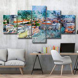 Zagreb 5 Pieces Canvas Prints Wall Art Decor - Painting Canvas, Mixed Canvas, Multi Panels