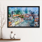 Zagreb Framed Canvas Prints Wall Art Decor - Painting Canvas, Framed Picture, Home Decor