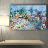 Zagreb Canvas Prints Wall Art Decor - Painting Canvas, Art Print, Home Decor, Ready to Hang