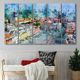 Zagreb 5 Piece B Canvas Prints Wall Art Decor, Multi Panels,Large Canvas, Home Decor