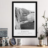 Zante Black And White Art Framed Art Prints Wall Art Decor, Framed Picture