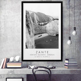 Zante Black And White Art Framed Art Prints Wall Art Decor, Framed Picture