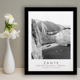 Zante Black And White Art Framed Art Prints Wall Art Decor, Framed Picture