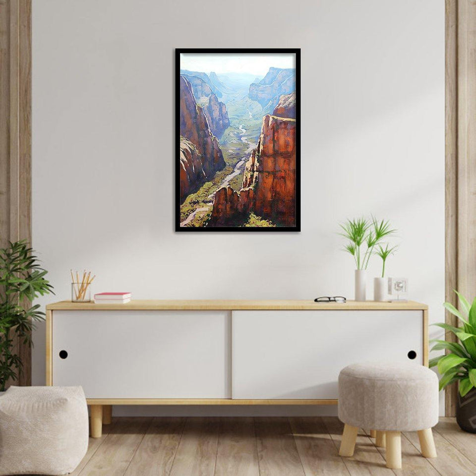 Zion Canyon - Mountain art, Art Print, Frame Art